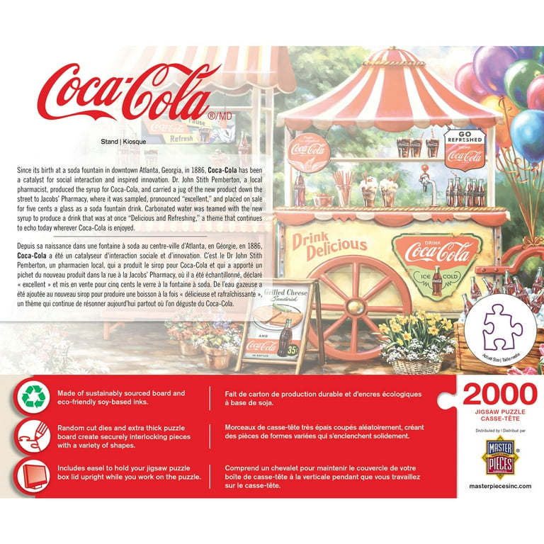 MasterPieces Coca-Cola Stand 2000 Piece Jigsaw Puzzle for Adults