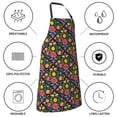 thumbnail image 5 of Kdxio Mexican Folk Art Floral Apron with Pockets Adjustable Kitchen Aprons for Men Women Waterproof Aprons for Cooking,Drawing,Crafting, Baking Household Cleaning, 5 of 5