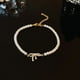 thumbnail image 1 of Pulsera llena de diamantes de imitación de acero inoxidable para mujer, pulseras ajustables de circón de lujo brillantes de nuevo diseñador, regalo de joyería 2022, 1 of 5