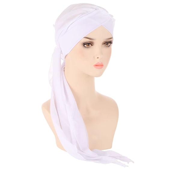 Kelon Women Solid Turban Cap, Casual Slouchy Headwrap, Soft Hijab Headscarf, Breathable Chemo Headwear for Daily Use, One Size Baseball Caps