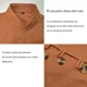 thumbnail image 5 of Camisa De Cuello Mao De Color Sólido De Lino Para Hombre, 5 of 8