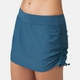 thumbnail image 3 of Free Country Women's Side Shirred Swim Skirt Slate XL, 3 of 3
