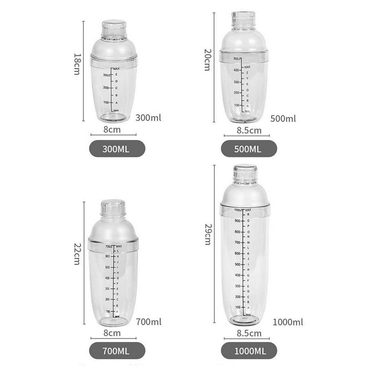 700ml Cold-Resistant PC Wine Mixing Bottle Beverage Shaking Cup