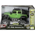 thumbnail image 3 of New Bright (1:10) Jeep Wrangler Battery Radio Remote Control Heavy Metal 4X4 Truck, Green, 21098U-G Child, 3 of 13