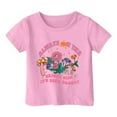 thumbnail image 1 of TZEWGL Tees For Infnat Graphic Print Round Neck Loose Short Sleeve Clothing For Infnants size 2-3T, 1 of 4