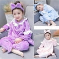 thumbnail image 2 of Conjuntos de pijamas bonitos para niñas, ropa de casa de lana de Coral para niñas pequeñas, conjuntos de princesa de manga larga de franela para bebés, trajes para niños, Otoño e Invierno xuanjing  unisex, 2 of 2