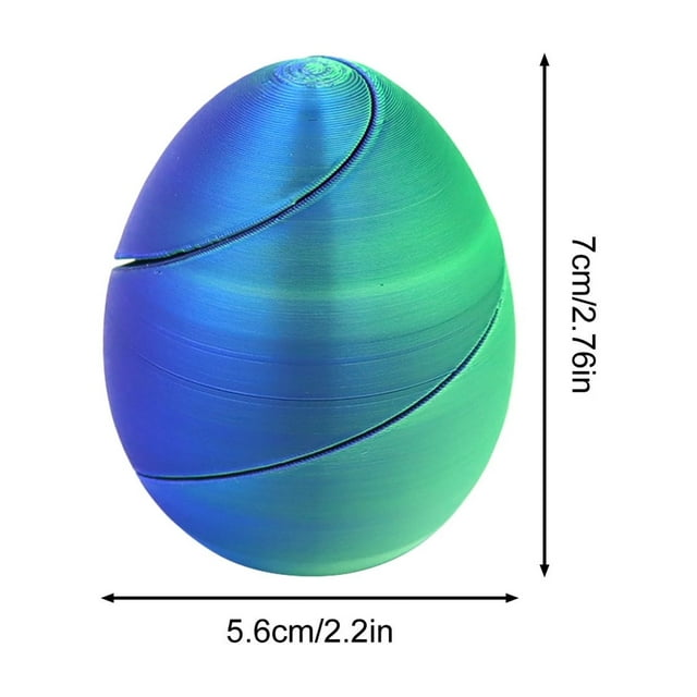 Easter Egg Toys Printed Rotatable Disassemblable Plastic Eggs for Easter Decor and Interactive Play