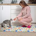 thumbnail image 3 of Pioneer Flower Floral Print Pattern Kitchen Rugs Sets Of 2, Anti Fatigue Non Slip Washable Floor Mats for Kitchen Sink Laundry, 17X30 Inch + 17X47 Inch, 3 of 6