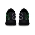 thumbnail image 4 of Irish Celtic Knot Cross Irish and American flag Shoes Sneakers Black Size 12, 4 of 7