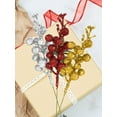 thumbnail image 5 of 12/24pcs Christmas Glitter Berries Stems,7.8Inch Artificial Christmas Sequin Finish Spray Berry Picks for Christmas Tree Ornaments DIY Xmas Wreath Crafts Holiday Decor, 5 of 8