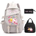 thumbnail image 1 of 3Pcs/set Hello Kitty Anime Backpack for Girl Boy Children Lunch Bags Student Teenager Bookbag Schoolbag Knapsack Women Rucksack, 1 of 5