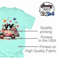 thumbnail image 4 of Mickey Springtime Floral Car Shirt, Epcot Flower and Garden Shirt Unisex Casual Short Sleeve (Mint-Large), 4 of 5