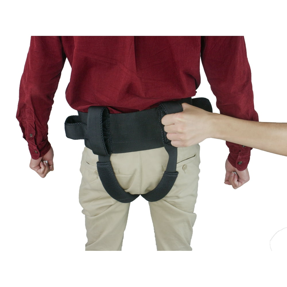 Obbomed MB2910 Patient Lift Transfer Gait Belt with Leg Straps & Quick