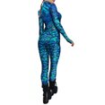 thumbnail image 3 of Michellecmm  Women Halloween Jumpsuit, Digital Print Long Sleeve Zip-Up Bodysuit, 3 of 8