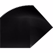 (25) 12" Record Jackets - Glossy Black - No Hole - 12JWBK