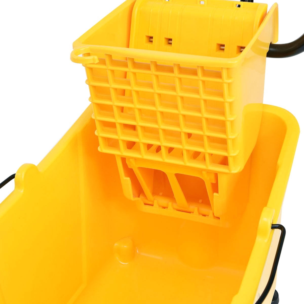 Topbuy 35 Quart Mop Bucket Wringer Side Press bathroom hotel