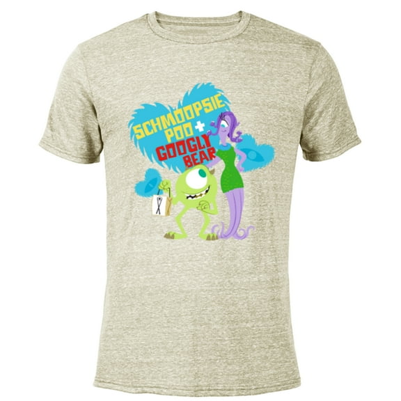 Disney and Pixar’s Monsters, Inc. Schmoopsie Poo Googly Bear - Short Sleeve Blended T-Shirt for Adults - Customized-Yellow