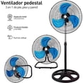 thumbnail image 2 of Ventilador de Pedestal Bluelander, Piso y Pared 3 en 1, 3 Velocidades, 18 Pulgadas, 2 of 5