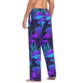 thumbnail image 3 of FORMRS Mens Pajama Pants with Pockets Cotton Sleepwear Lounge Bottoms Sizes S-2XL, Night Mushrooms Pattern, 3 of 7