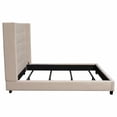 thumbnail image 5 of Diamond Sofa Madison Ave Tufted Wing Queen Bed in Sand Button Tufted Fabric, 5 of 8
