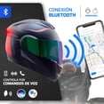 thumbnail image 4 of Casco para Motocicleta VENTO Gtv1 Bluetooth L Negro/Rojo, 4 of 9