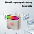 thumbnail image 5 of LACKUST RGB Bluetooth Speaker 5.3, Low Latency Desktop Speaker with RGB Lights, Room-Filling Sound, Long Battery Life, Beige Wireless Speaker for Gaming/Music/Movies, 5 of 6