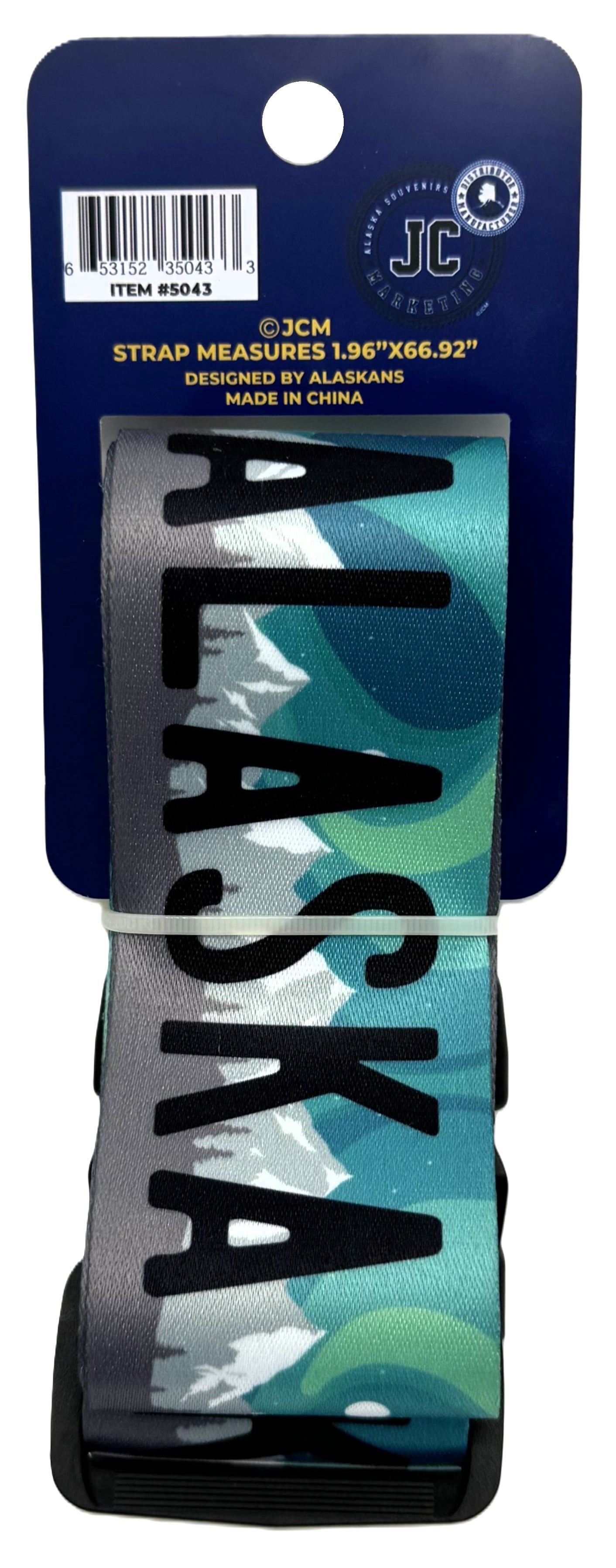 Alaskagift Luggage Strap Northern Lights