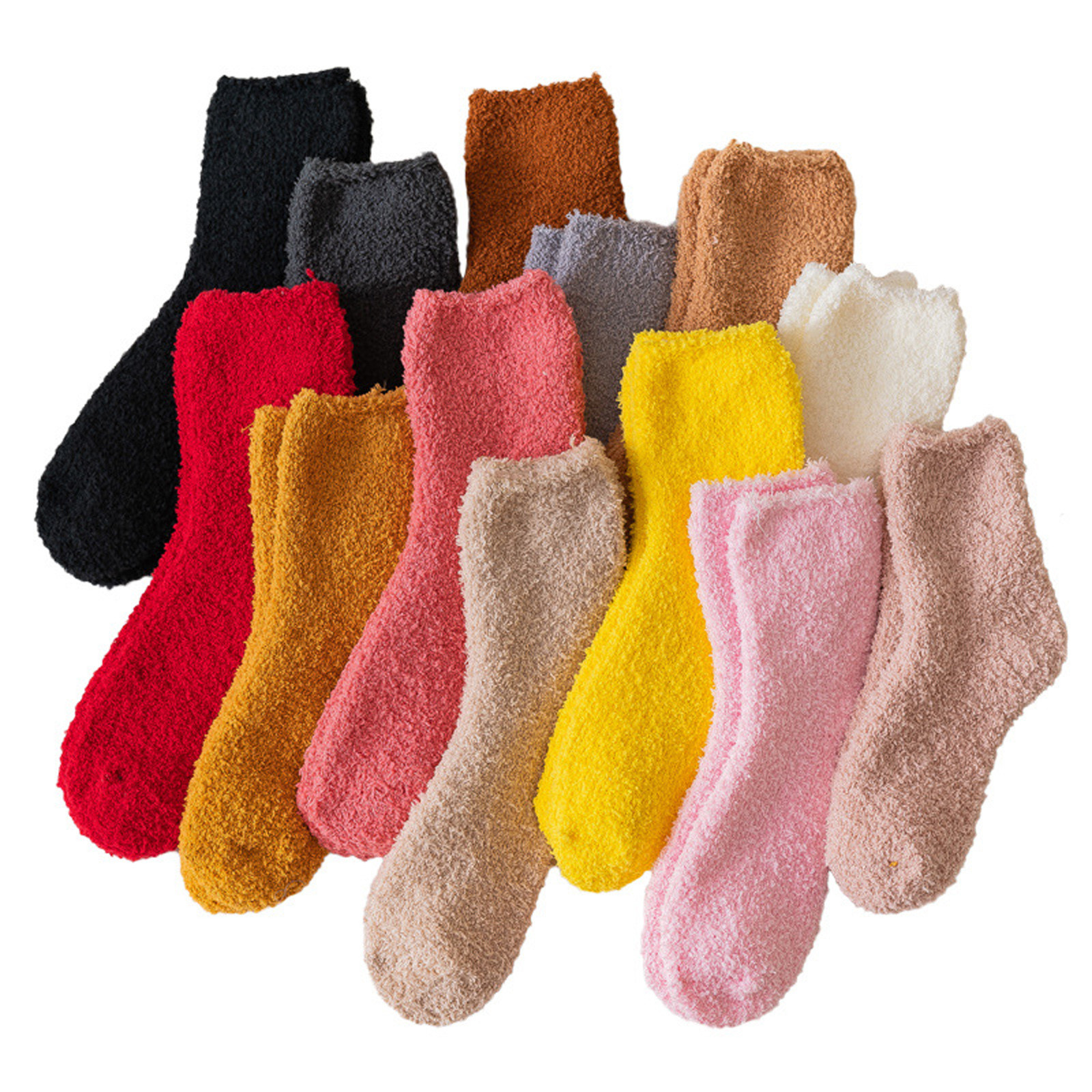 Fesfesfes Clearance Fleece Socks for Women With Thicker And Warmer