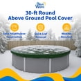 thumbnail image 2 of Blue Wave 30' 12-Year Round Above Ground Pool Winter Cover, 2 of 7