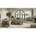 thumbnail image 2 of Claremont 50" Transitional Rustic Wood Sofa Console Table with Storage, 2 of 11