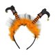 thumbnail image 1 of Diadema de Halloween con decoración, multifuncional, bonita y divertida, cómoda de usar. Naranja, 1 of 9