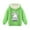 Green, variant on Hwmodou Girls Hoodies Child Lined Hooded Sweatshirt Thickened Warm Top Thermal Leisure Comfy Top,2-12Y
