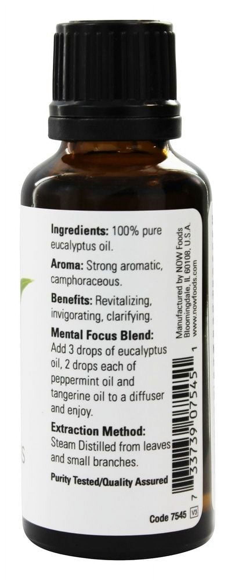Now Foods Breath Deep 3-Pack Variety, Eucalyptus, Myrrh (20% Blend), & Rosemary Oil 1OZ Each