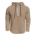thumbnail image 3 of Men's Cotton Linen Hoodies Long Sleeve Zip Up Sweatshirt Casual Lightweight Beach Cardigan Relaxed Fit Summer Fall Pullover, 3 of 3