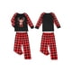 thumbnail image 4 of Pijamas navideños familiares Fiomva, conjuntos a juego para mujeres y hombres, ropa de dormir navideña de manga larga., 4 of 5
