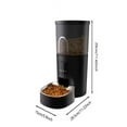 thumbnail image 2 of Automatic Cat Feeder - 3L Cat Food Dispenser, Programmable 1 - 10 Meals Daily. Features Dual Power Supply (Adapter + 3 Batteries, Not Included) For Uninterrupted Feeding, 2 of 3