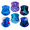 Multicolor-1, variant on 6 Pack Headwear Neck Gaiter Face Mask Bandana Scarf Balaclava for men women