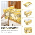thumbnail image 4 of 16.5x12.6x11.8in Foldable Flip-Top Storage Bin, Dustproof Magic Tape Closure, Ideal for Home & Toy Organization，A Black Eyes Dog, 4 of 7