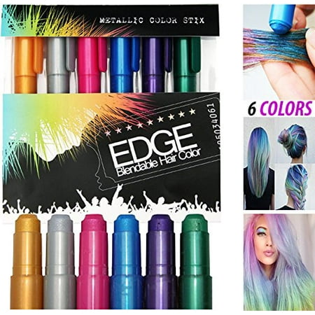 Hair Coloring Temporary Hair Shimmer Metallic Chalk Fun For All