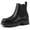 Black PU, variant on Women's Chelsea Boots Chunky Heel Lug Sole Ankle Boots Elastic Side Slip-on Fashion Booties Black PU 9