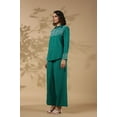 thumbnail image 2 of Forest Green Work Detailed Front Cotton Flex Co-Ord Set, 2 of 5