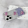 thumbnail image 5 of O2t For iPhone 15 Pro Case Luminous Shockproof Epoxy TPU Phone Cover o7Y 3D Butterflies - Luminous B, 5 of 5