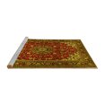 thumbnail image 2 of Ahgly Company Machine Washable Indoor Rectangle Medallion Yellow Traditional Area Rugs, 5' x 8', 2 of 4