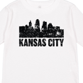 thumbnail image 4 of Inktastic Kansas City Skyline Grunge Boys or Girls Long Sleeve Toddler T-Shirt, 4 of 5