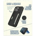 thumbnail image 4 of Smartish iPhone 13 Pro Max Wallet Case - Wallet Slayer Vol. 2 [Slim + Protective] Credit Card Holder with Kickstand - Black Tie Affair, 4 of 6