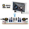 thumbnail image 4 of Hercules DJControl Mix - Bluetooth Wireless DJ Controller for Smartphones (iOS and Android) - dJay app - 2 Decks, White, 4 of 5