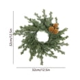 thumbnail image 4 of YOTQUSKI Mini Garland Wreath, Candle Ring Wreath, Durable Artificial Leaves, Used for Candlesticks, Ring Boxes, Aromatherapy Decoration, 4 of 7
