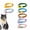 Coffee, variant on Elastic Pet Collar With Bell Ball For Tiny Male Kittens Small Boy Puppies Little Daily Pet Accessories, Yellow, 1 Pack