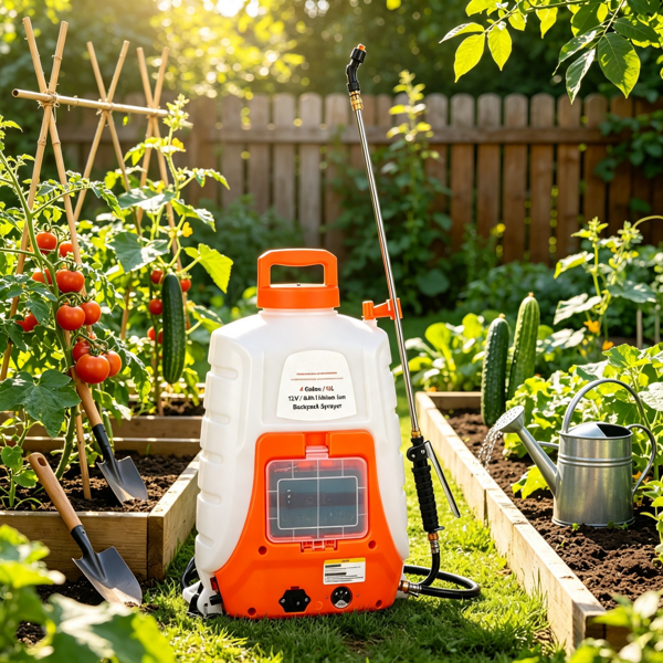 Battery Powered Backpack Sprayer, 0-90 PSI Adjustable Pressure, 12V 8Ah Battery, 8 Nozzles & 2 Wands, Wide Mouth Lid, for Weeding & Cleaning