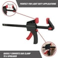 thumbnail image 6 of Hyper Tough 12-Inch Trigger Ratcheting Bar Clamp and Spreader, 6 of 12